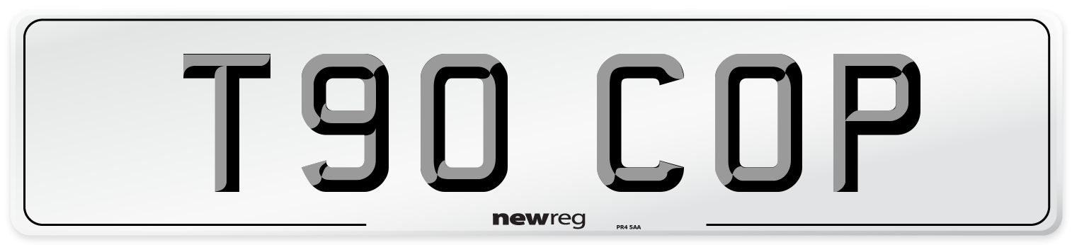 T90 COP Number Plate from New Reg